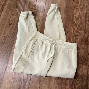 Aritzia TNA Cozy Fleece Boyfriend Joggers